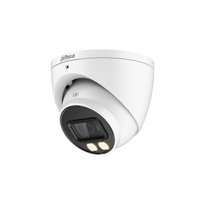 CAMARA DOMO/ 5MP/ MICRÓFONO INCORPORADO/ LUZ DUAL INTELIGENTE/ 40 M DE DISTANCIA DE ILUMINACIÓN /LENTE FIJA DE 3,6 MM (2,8 MM OPCIONAL)/ IP67, 12 VCC/  WDR/ CVI,CVBS,AHD,TVI CONMUTABLE
