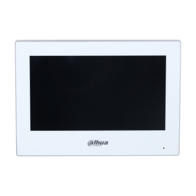 MONITOR PORTERO DAHUA IP HIBRIDO BLANCO INTERIOR 7'' 6CH ALARMA INPUT 1CH ALARM OUTPUT POE
