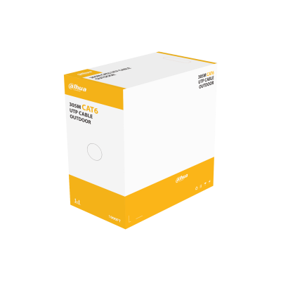 [DH-PFM920-6U] CABLE UTP CAT6 PARA EXTERIOR/ 305 M/100% COBRE/CAJA UTP , ALIMENTACIÓN A TRAVÉS DE ETHERNET
