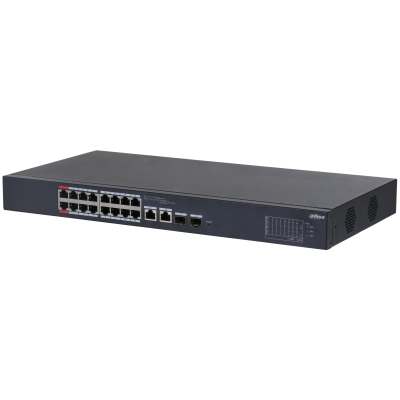 [DH-CS4218-16ET-135] SWITCH DAHUA POE 18 PUERTOS CLOUD 16 PUERTOSPOE 135WATTS POTENCIA 250M WATCHDOG