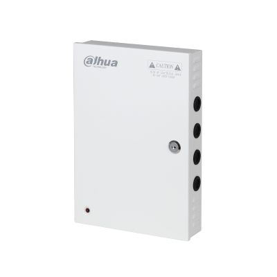 [DH-PFM342-9CH] FUENTE CONMUTADA DAHUA 9CH CAJA METALICA CON LLAVE AC90-264VAC 10AMP 120W 12V SALIDA 9FUSIBLES3MP C/U