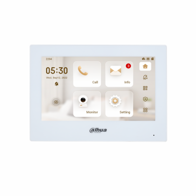 [DHI-VTH2621G-WP] MONITOR PORTERO DAHUA IP & WIFI INTERIOR 7'' 6CH ALARMA INPUT 1CH ALARM OUTPUT WIFI POE