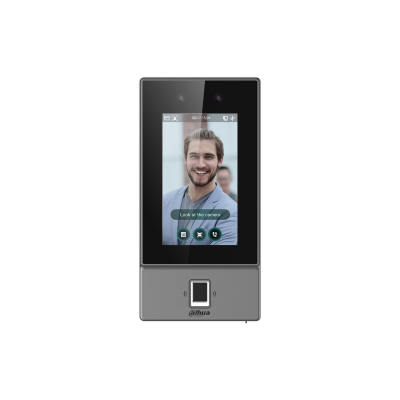 [DHI-ASI6214S] CONTROL DE ACCESO DAHUA RECONOCIMIENTO ROSTRO 4.3' 2MP CLAVE HUELLA IC CARD 6KUSUSARIOS 10K CARDS 50 ADMIN DWDR RECONOCE DE 0.3A1.5METROS ACCESO QR IP65