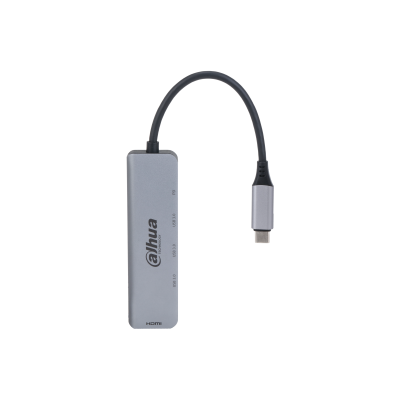 [DH-TC35] HUB 5 en 1 DAHUA USB3.1 TIPO-C USB3.0 HDMI4K PD DOCKING STATION 20V 2.1AMP ALUMINIO